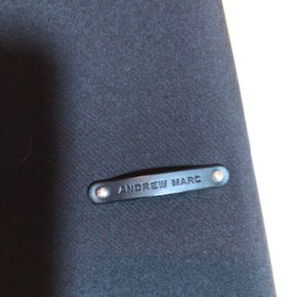 NWOT Andrew Marc Hooded Water Resistant Black Jacket Zip Pockets XXL - Picture 3 of 7